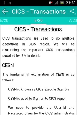 Learn CICS screenshot 3