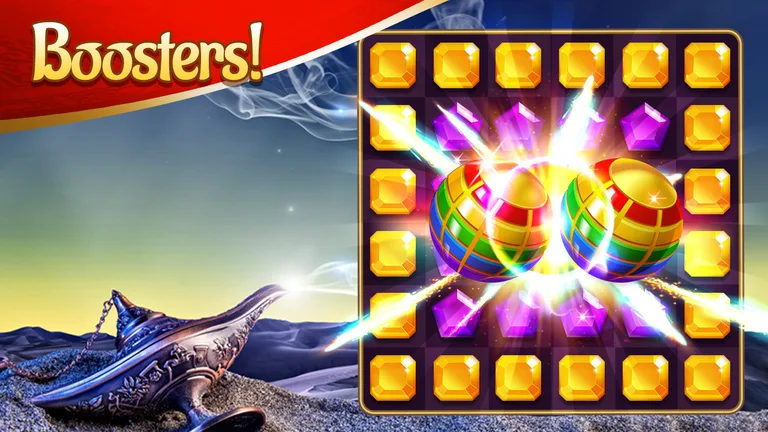 Magic Lamp - Match 3 Adventure screenshot 1