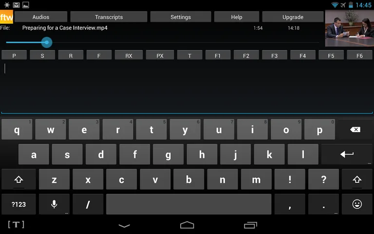 The FTW Transcriber screenshot 2