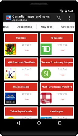 Canadian apps and games screenshot 1