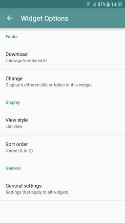 File Widget - home screen file browser and viewer screenshot 6