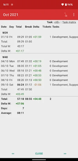 Time Recording - Timesheet App screenshot 3