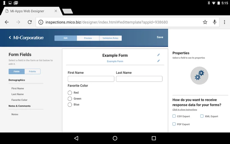 Mi-Inspections with NextGen Designer screenshot 1