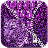 Purple Cheetah Keyboard Theme icon