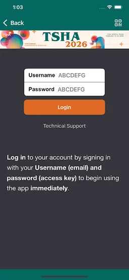 TSHA Annual Conventions screenshot 2