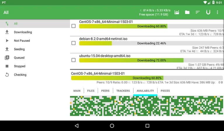 PTorrent - torrent application screenshot 7