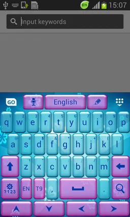 Keyboard Themes Blue screenshot 2
