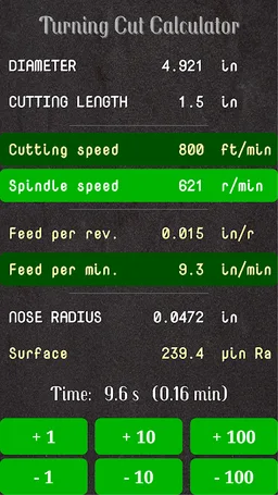 Turning Cut Calculator screenshot 4