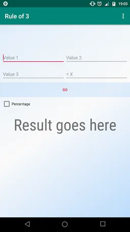 Simple Rule of Three App screenshot 1