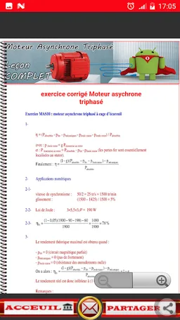 Moteurs Triphasé screenshot 2