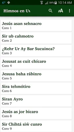 Uwa (Tunebo) - Choruses screenshot 4