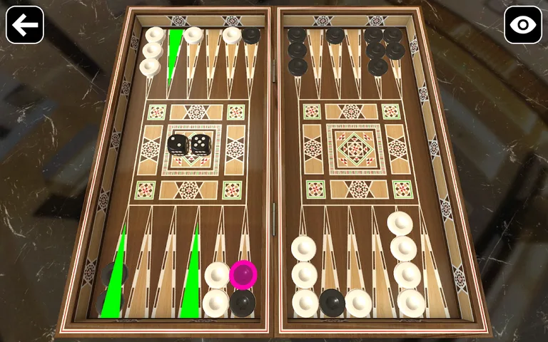 Original Backgammon screenshot 2