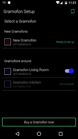 Gramofon Setup screenshot 2