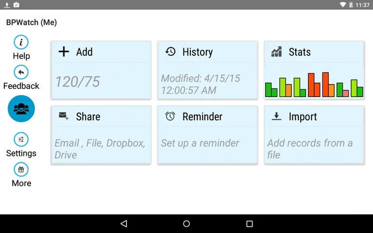 Blood Pressure (BP) Watch screenshot 1