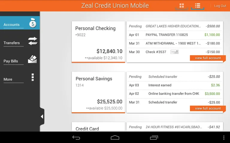 Zeal Credit Union Mobile screenshot 9