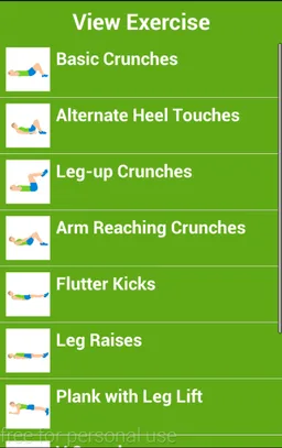 Women's Abs Workout screenshot 5