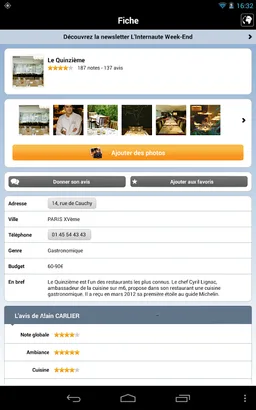 Restaurants par L'Internaute screenshot 3