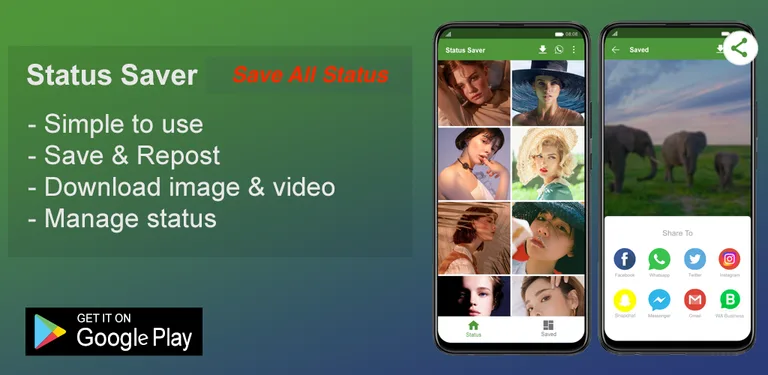 Status Saver - Download & Save cover image