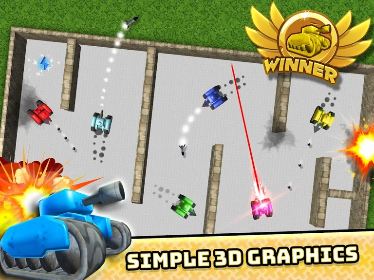 TankHit - 2 Player Battles screenshot 4