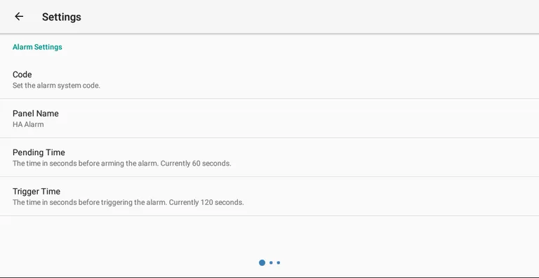 MQTT Alarm Control Panel screenshot 14