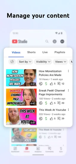 YouTube Studio screenshot 4