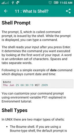 Unix Tutorial screenshot 7