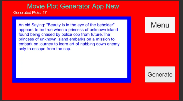 Movie Plot Generator screenshot 4