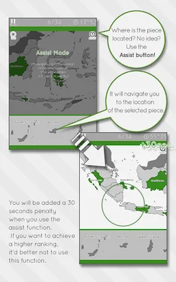 E.Learning IndonesiaMap Puzzle screenshot 2