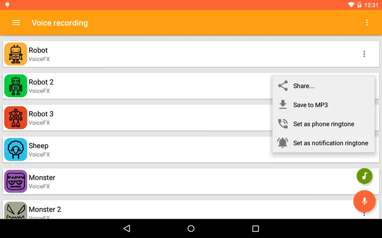 Voice Changer Voice Effects FX screenshot 14