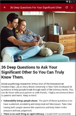 QUESTIONS FOR COUPLES screenshot 3