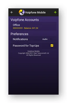 Voipfone Mobile screenshot 1