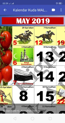 Kalendar Kuda 2019 - Malaysia screenshot 13