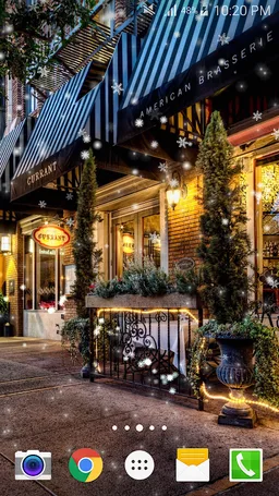 USA Snow Night Live Wallpaper screenshot 2