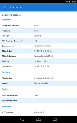 Pi Control - App screenshot 4