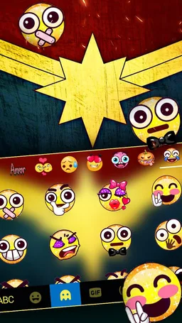 Comic Hero Medal Keyboard Theme screenshot 2