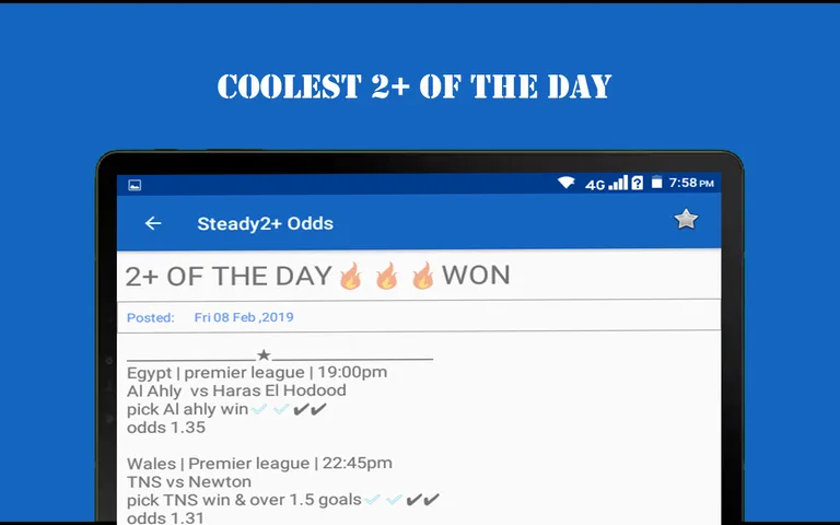 Strictly 2+ football predictions screenshot 1
