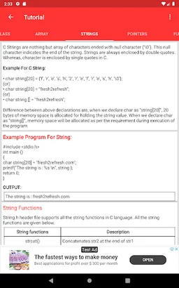 Learn C screenshot 5