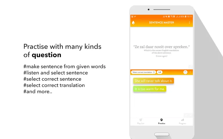 Dutch Sentence Master screenshot 5