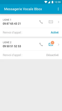 Messagerie Vocale Bbox screenshot 1