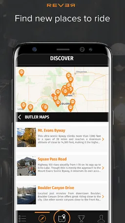 Rever Motorcycle - GPS Route Tracker & Navigation screenshot 1