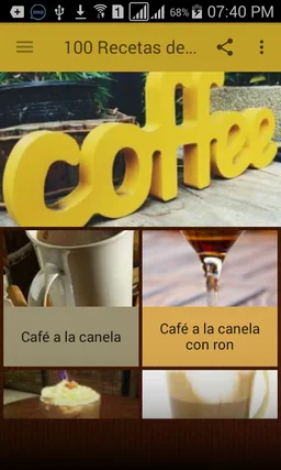 100 Recetas de café screenshot 1