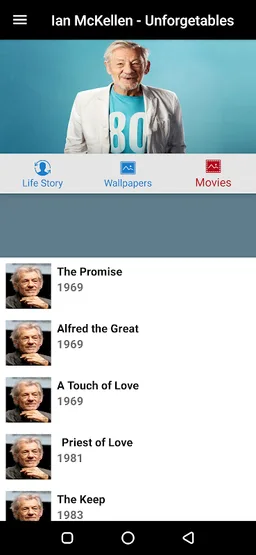 Ian McKellen Life Story Movies Wallpapers screenshot 1