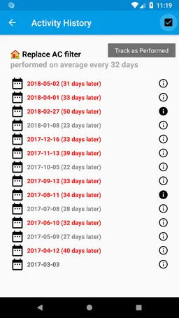 Maintenance Reminder screenshot 8