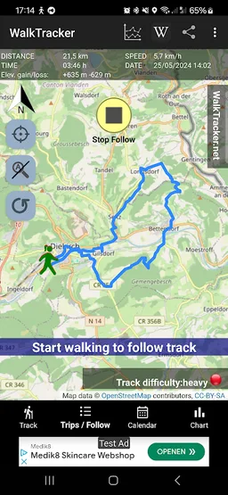 WalkTracker: Hiking Trails GPS screenshot 1