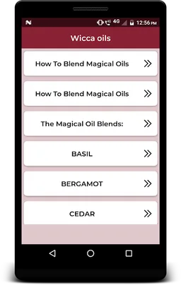 Wicca oils screenshot 1