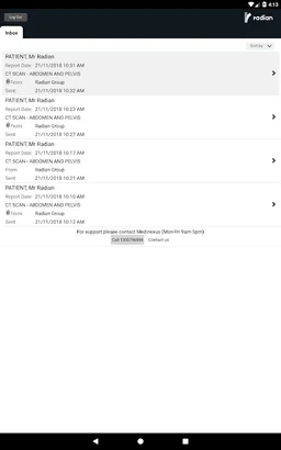 Radian Patient Access screenshot 1