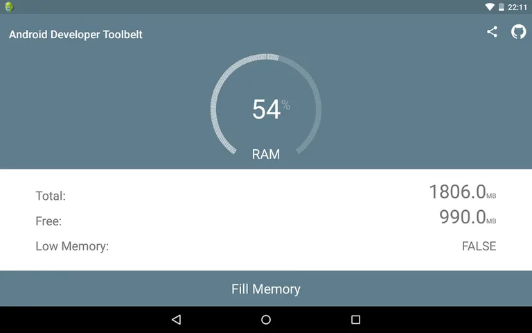 Developer Toolbelt - Fill RAM screenshot 2