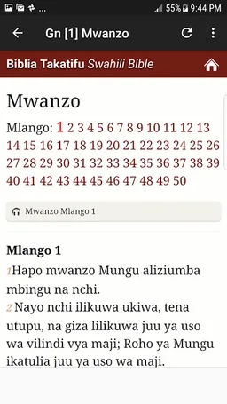 Swahili Bible screenshot 4