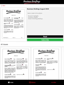 Business Briefings screenshot 2