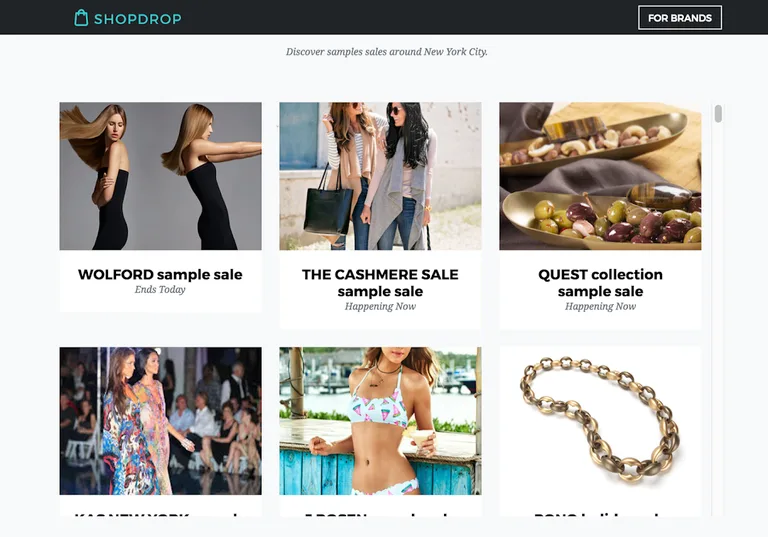 ShopDrop Sample Sales screenshot 4